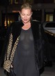 Kate Moss naked pics - see-through to tits in dress