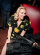 Scarlett Johansson wows in black and yellow dress pics