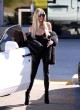 Khloe Kardashian parading in a black catsuit  pics