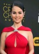 Selena Gomez posing in elegant red dress pics