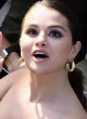 Selena Gomez stuns in chic strapless dress pics