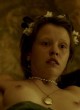 Mia Goth naked pics - shows her tits in erotic scene