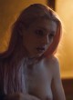 Hunter Schafer naked pics - displays tits, sexy pink hair