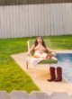 Savanna Ziegler topless sunbathing, boobs pics