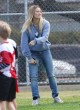 Hilary Duff casual, watching football game pics