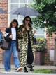 Irina Shayk: Irina Shayk Dazzles in Zebra Print During Rainy NYC Stroll pics