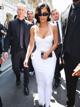 Kim Kardashian Kim Kardashian Dazzles in White at Balenciaga Couture Show pics