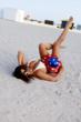 Claudia Romani Claudia Romani: Beach Babe Celebrates Freedom in Patriotic Style! pics