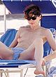 Geena Davis topless paparazzi shots pics