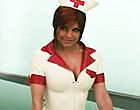 Stacy Ferguson teases in nurses uniform clips