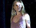 Anna Paquin teases in dress without bra clips