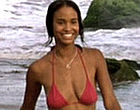 Joy Bryant tiny pink bikini in 3way  videos