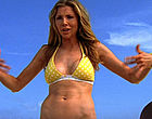 Sarah Chalke sexy & fit in yellow bikini clips