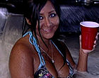 Nicole Snooki Polizzi wet bikini in a hot tub videos