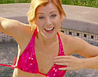 Alyson Hannigan pink bikini in a hot tub clips