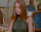 Sissy Spacek cthru green top in restaurant videos