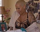 Amber Rose sexy cleavage & tattoos clips