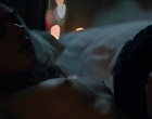 Imogen Poots showing tits, making out clips