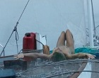 Shailene Woodley nude lying on deck of yacht videos