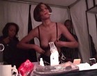 Whitney Houston flashing her right breast clips