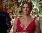 Poppy Montgomery cleavage in sexy red dress clips