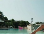 Euridice Axen showing tits & ass by the pool clips