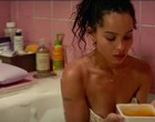 Zoe Kravitz flashing tits in tub & talking clips