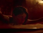 Alexandra Daddario tied up, fully nude in movie clips