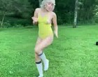 Miley Cyrus boob slip during photoshoot clips