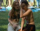 Valerie Stoll & Franziska Brandmeier topless in public place videos