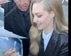 Amanda Seyfried sexy with her fans clips