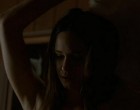 Katherine Waterston shows boobs in erotic scene clips